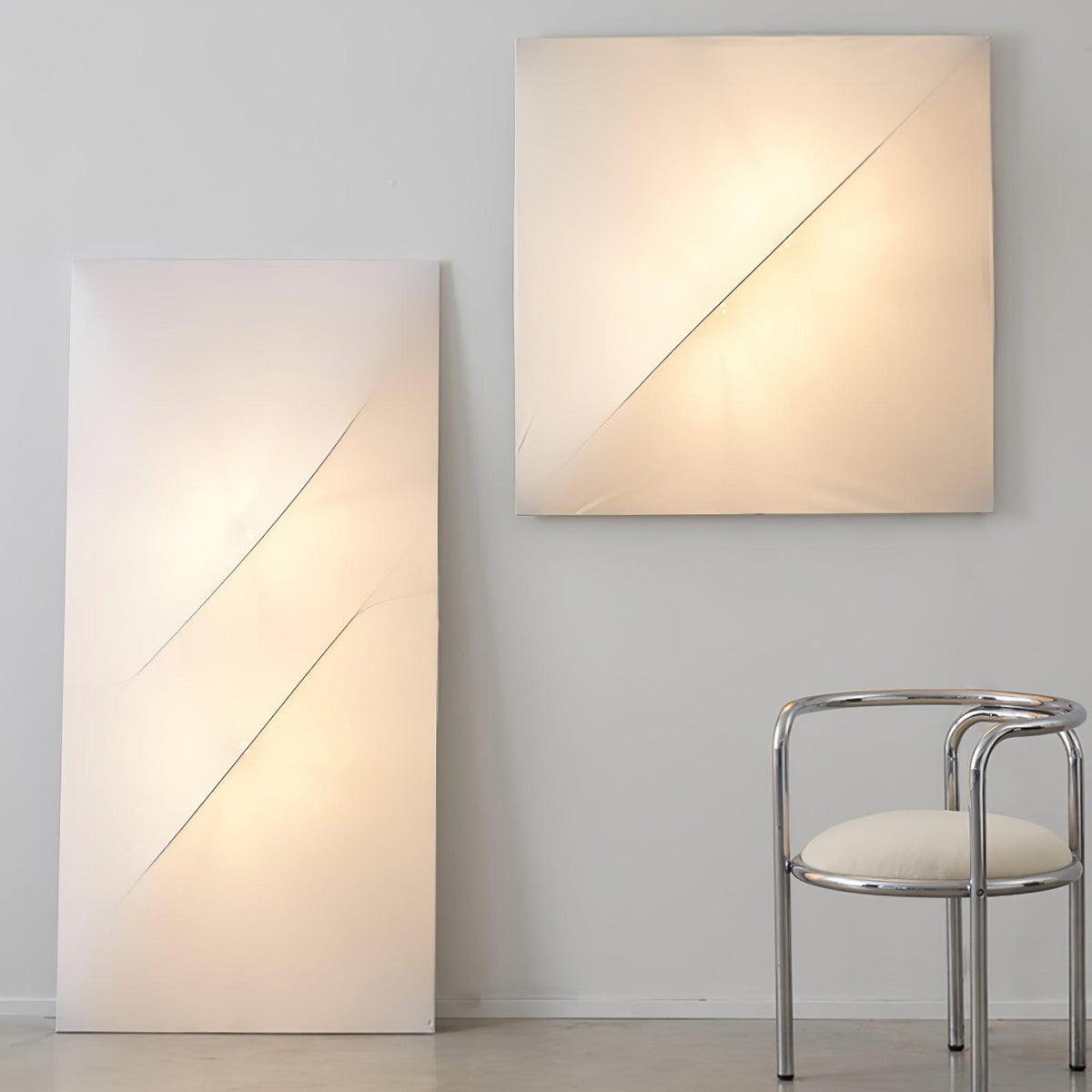 Linivelia aplique de pared minimalista de tejido