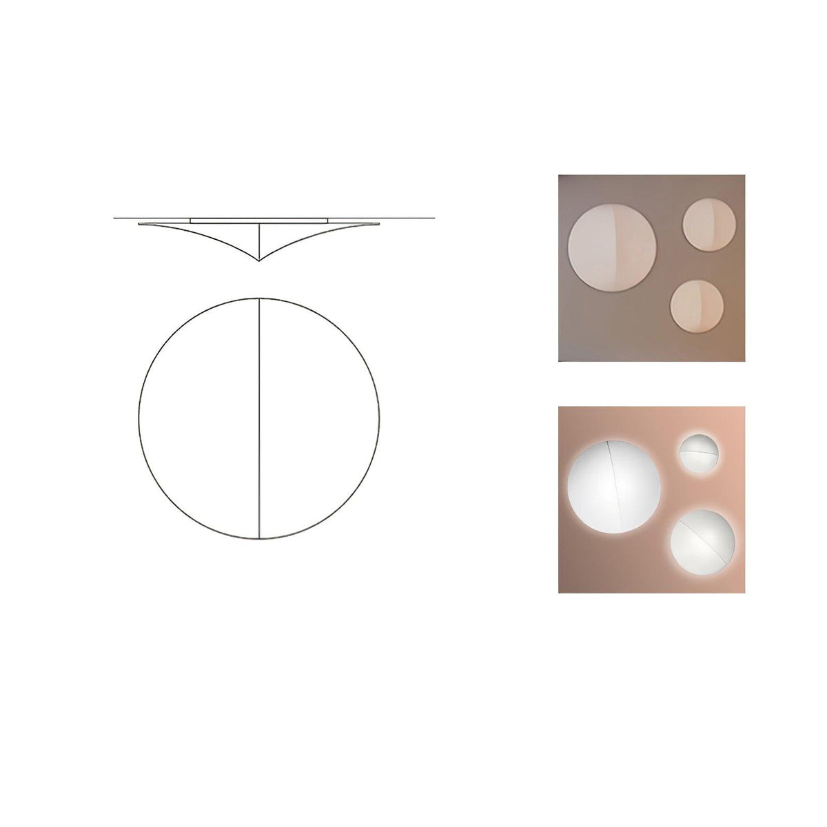 Linivelia aplique de pared minimalista de tejido