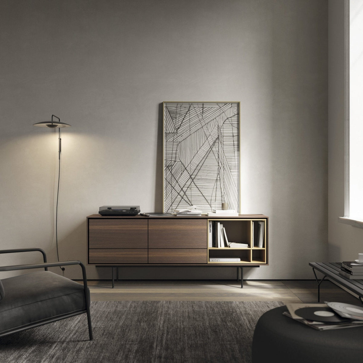 Abnormal aplique de pared moderno minimalista enchufable