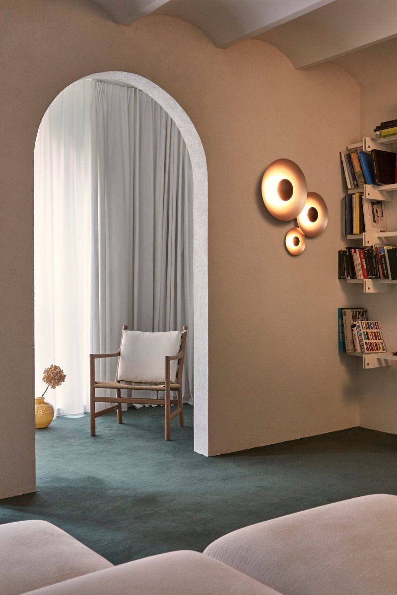 Ginger aplique de pared moderno minimalista redondo