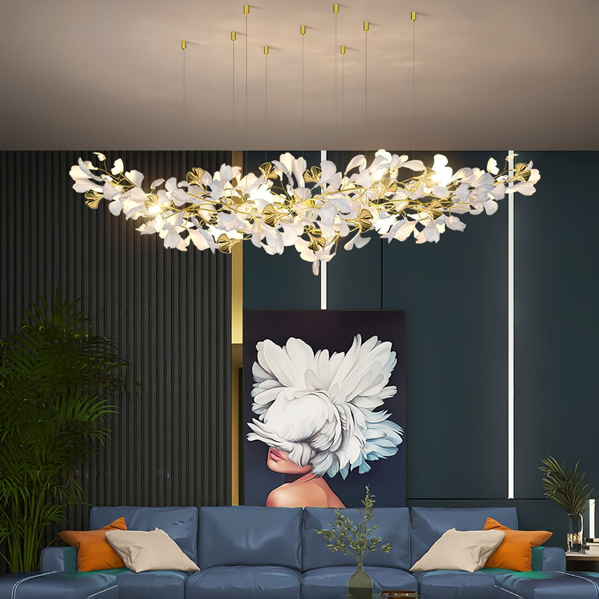 Calaena lámpara de araña Gingko