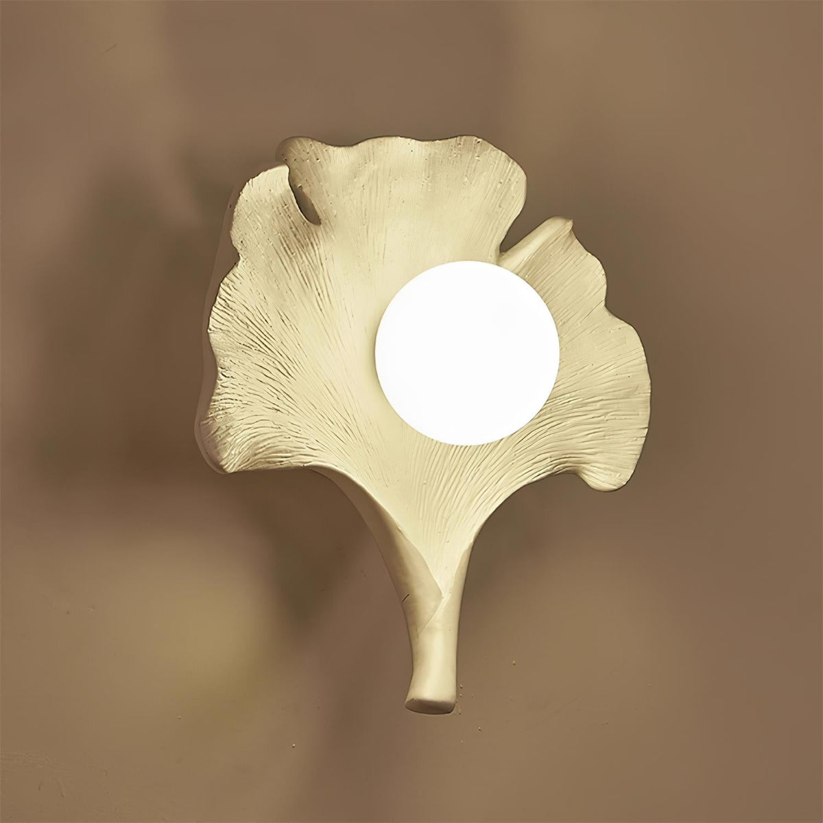 Olivia Aplique de Pared Forma Hoja de Ginkgo