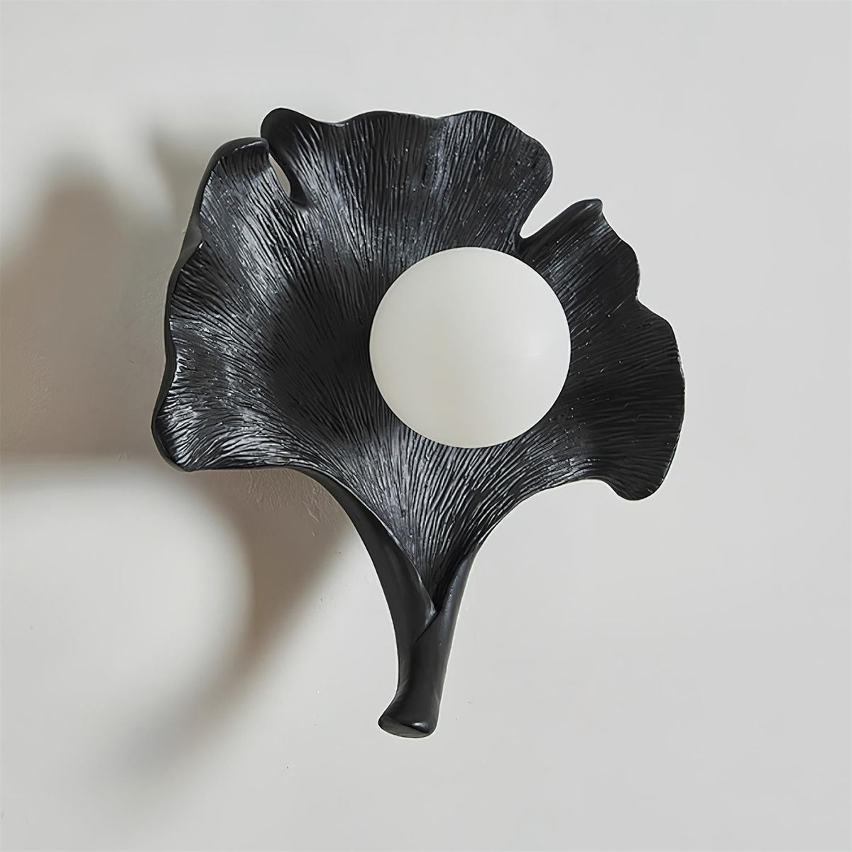 Olivia Aplique de Pared Forma Hoja de Ginkgo