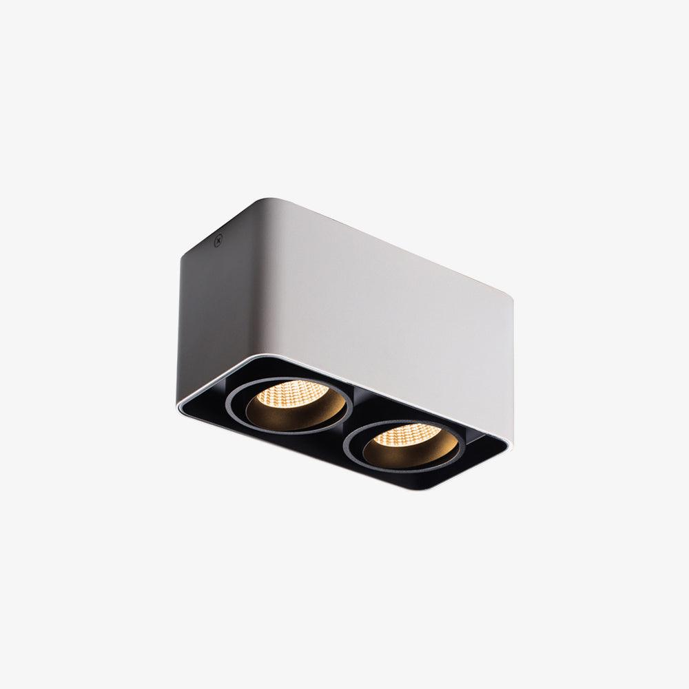 Devely Spotlight Surface Mount Twin LED Angular de estilo minimalista