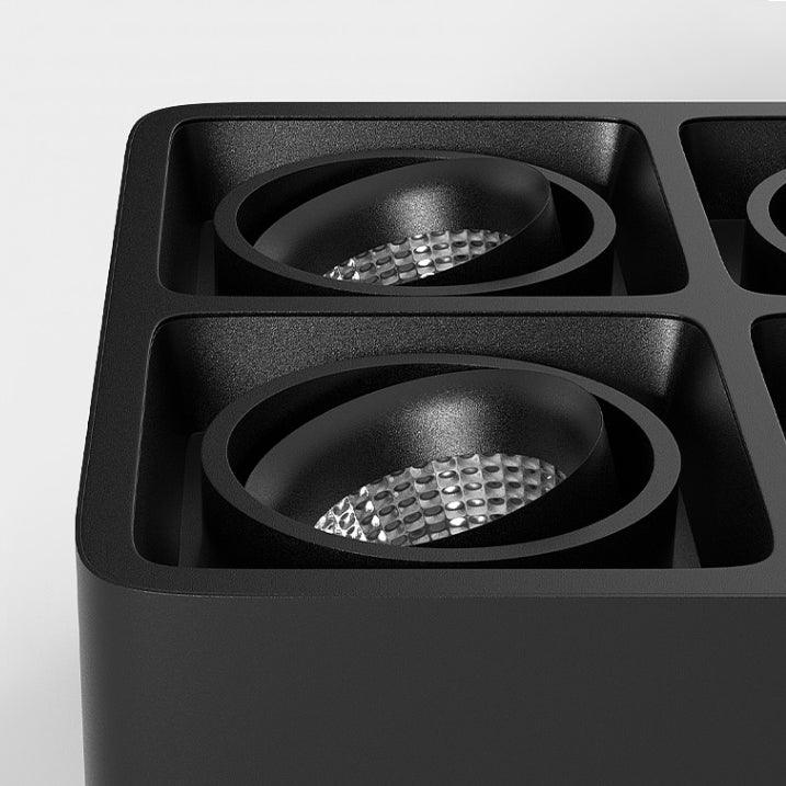 Devely Spotlight Surface Mount Twin LED Angular de estilo minimalista