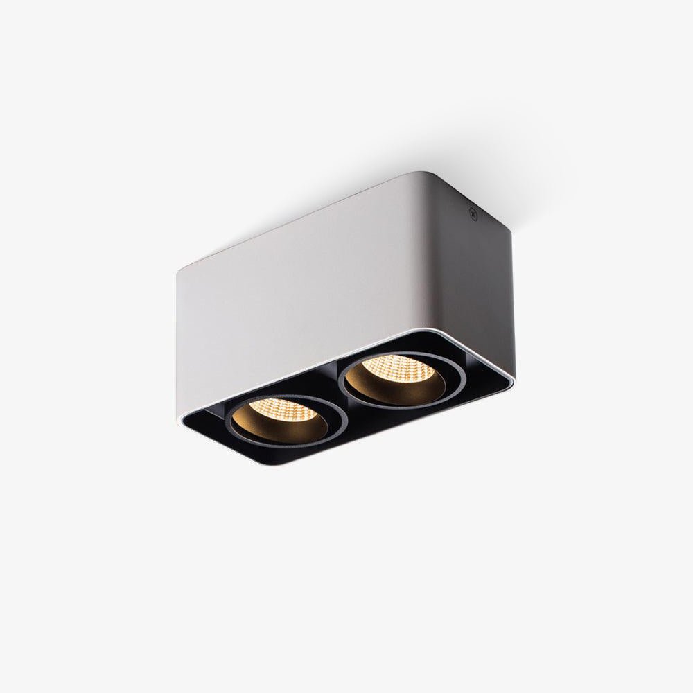 Devely Spotlight Surface Mount Twin LED Angular de estilo minimalista