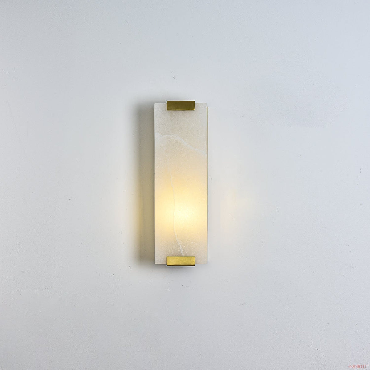 Arrina aplique de pared rectangular de alabastro