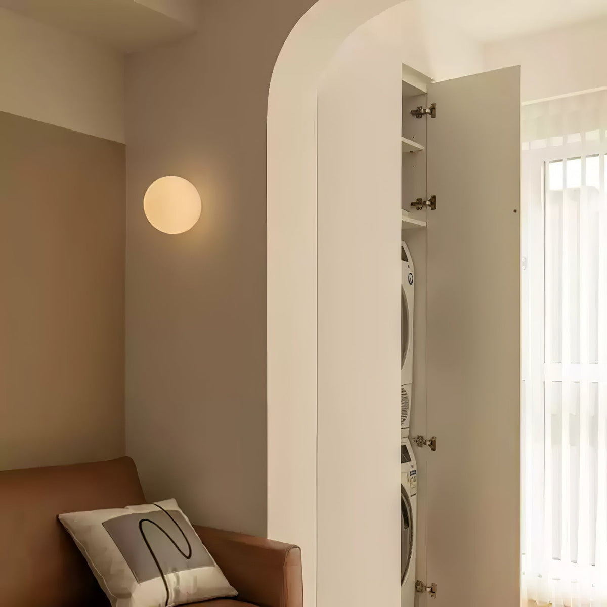 Celorira aplique de pared moderno minimalista de vidrio