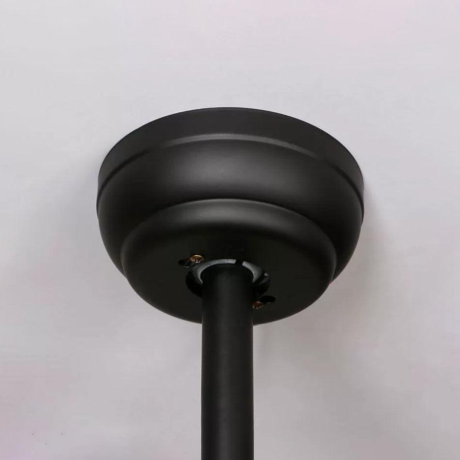 Zazoren ventilador de techo con luz Vintage negro vidrio