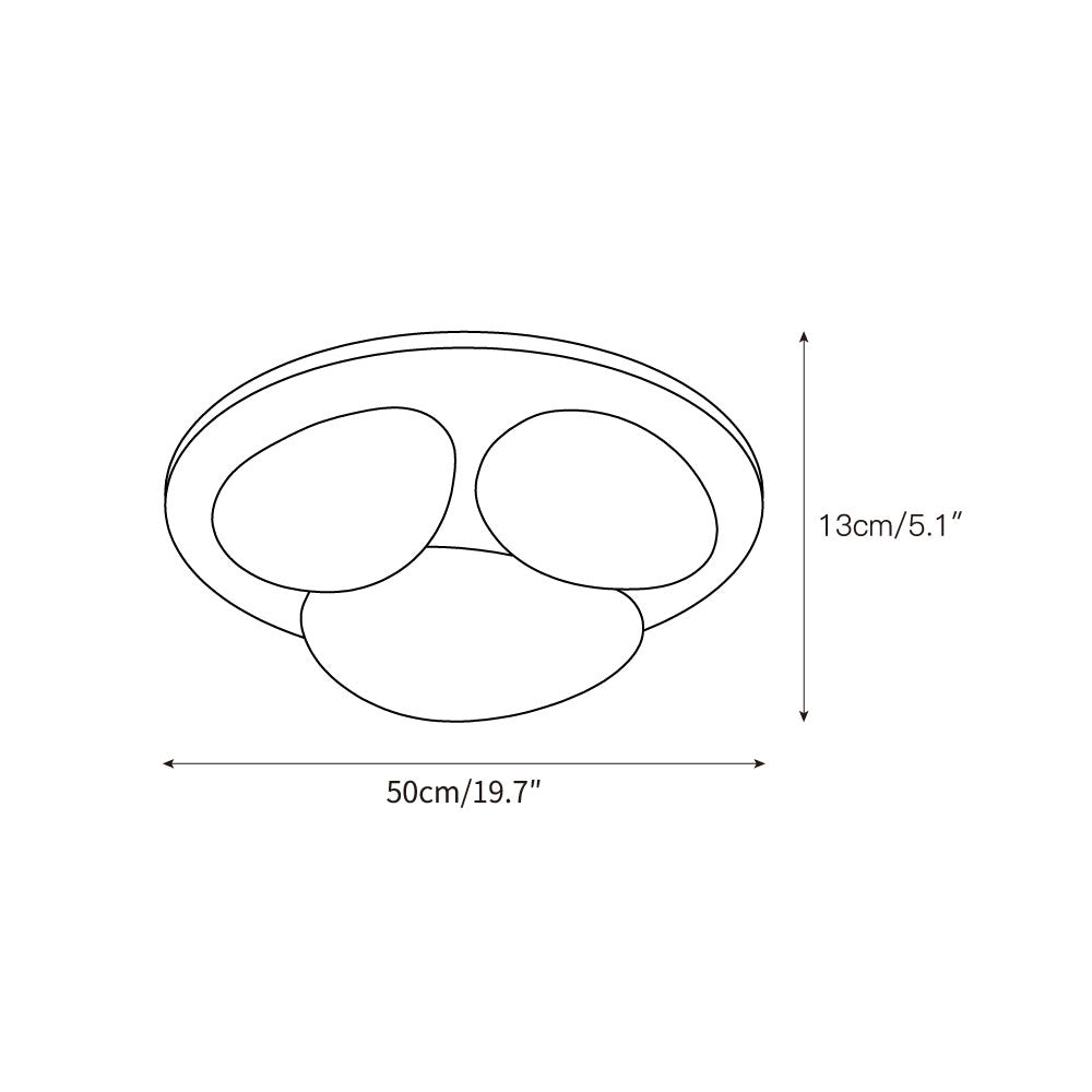 Lylaeen Lámpara De Techo Travertino Moderno Minimalista