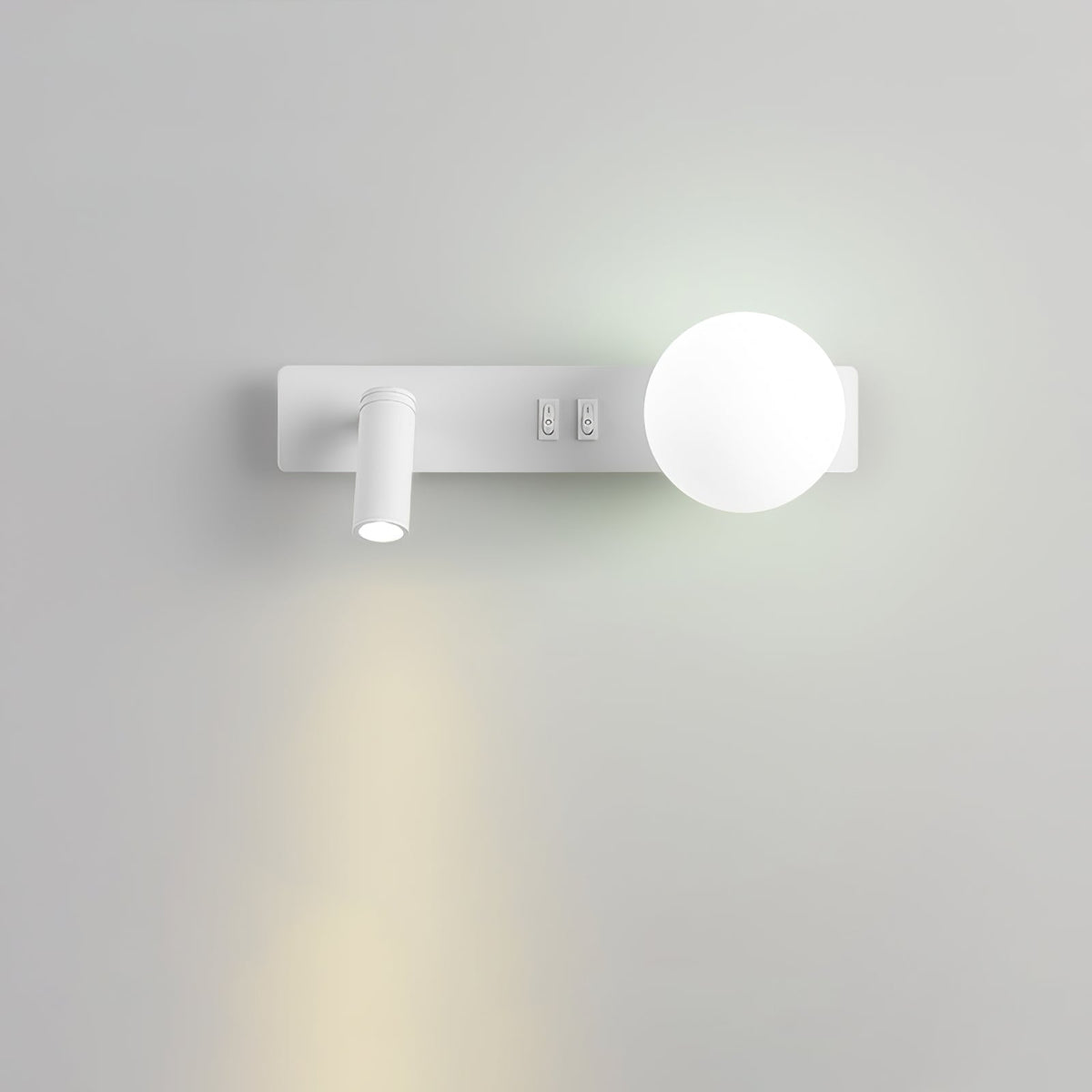 Thalior aplique de pared moderno minimalista delgado de vidrio