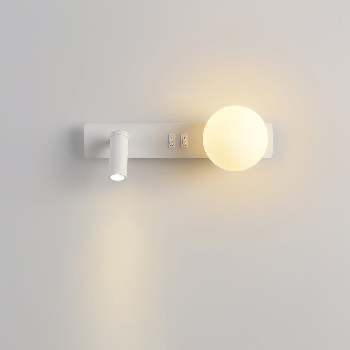 Thalior aplique de pared moderno minimalista delgado de vidrio