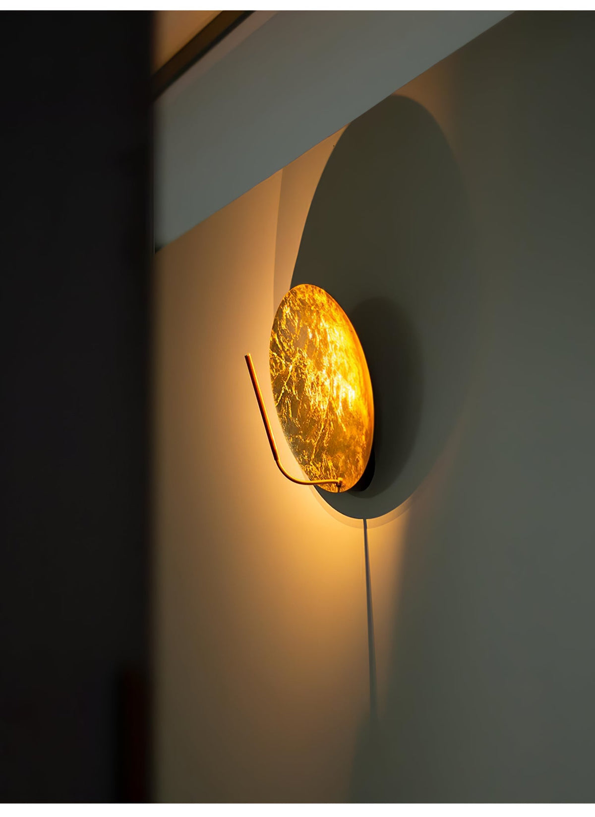 Noctarion aplique de pared dorado Golden Aura
