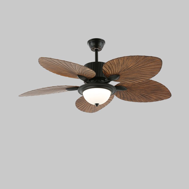 Virel ventilador de techo con luz de madera tropical