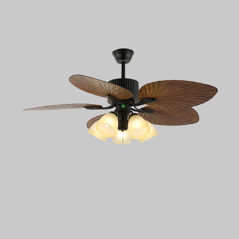 Virel ventilador de techo con luz de madera tropical