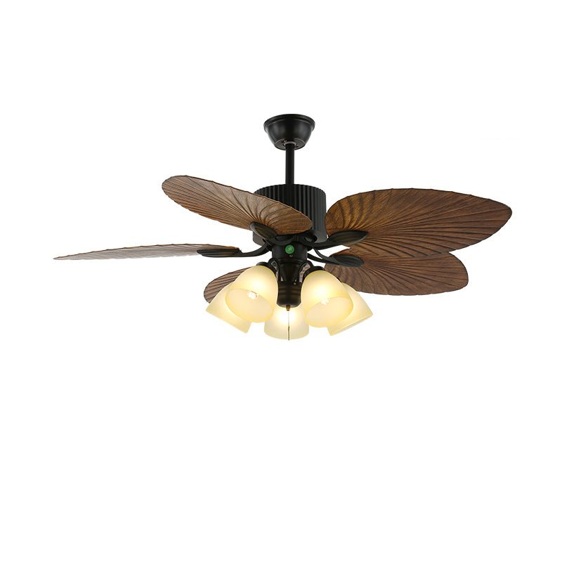 Virel ventilador de techo con luz de madera tropical