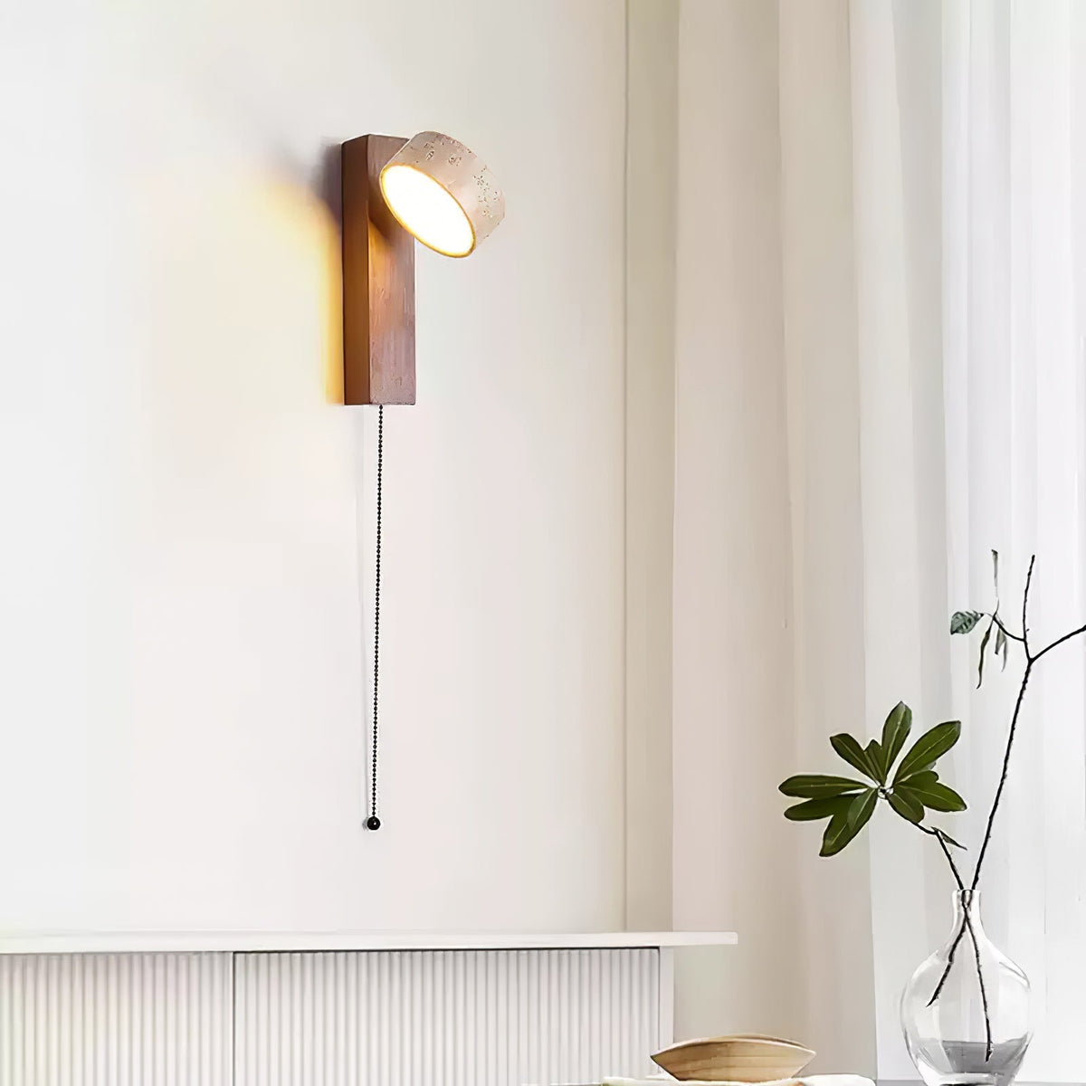 Tavalina aplique de pared Cylinder-Stack travertino