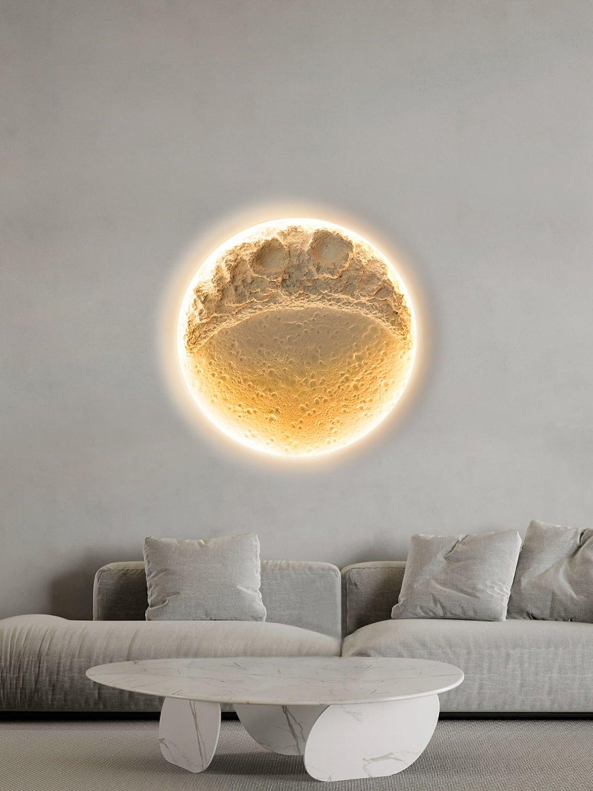 Elaisaine aplique de pared Gypsum Moon