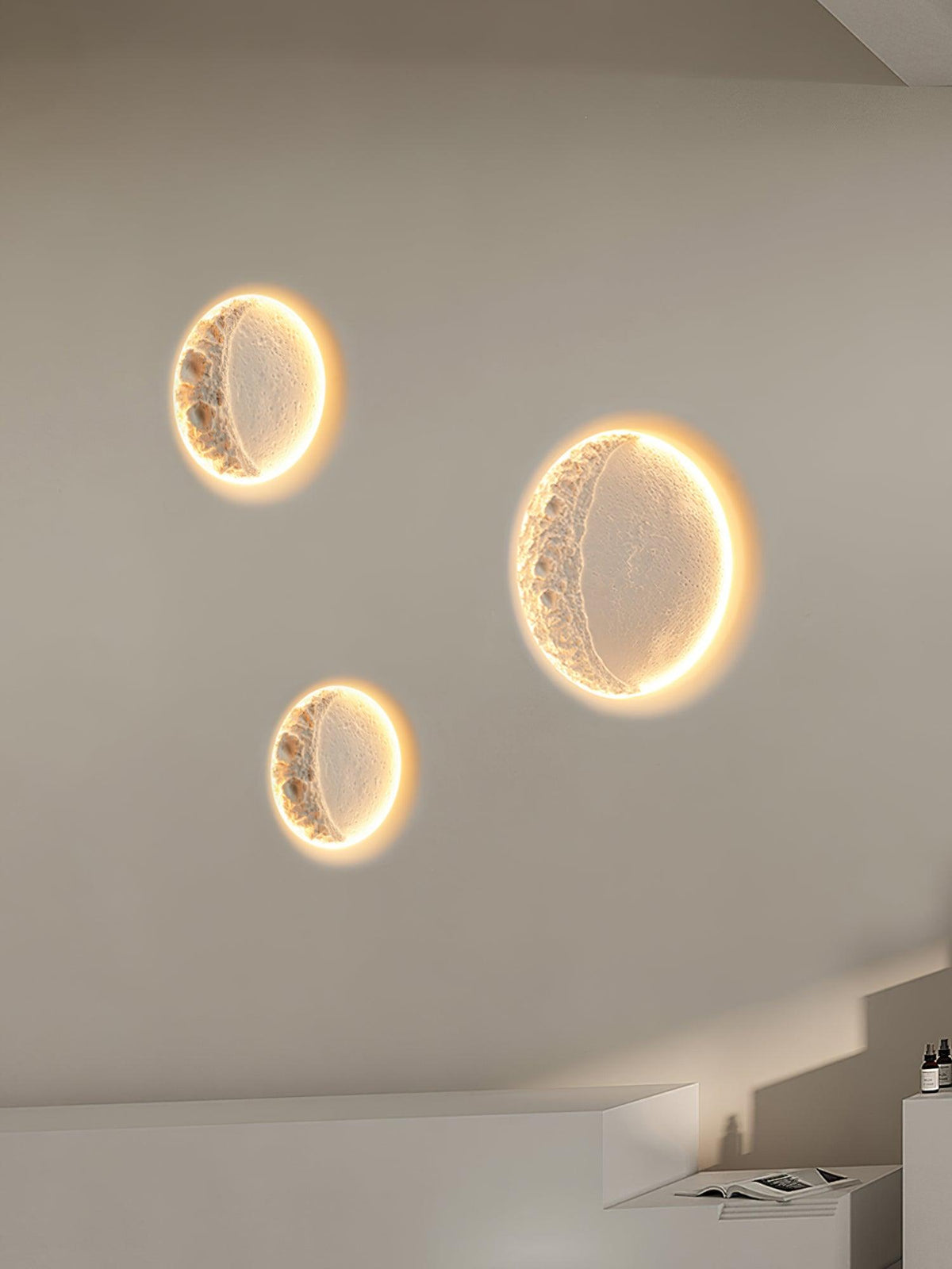 Elaisaine aplique de pared Gypsum Moon
