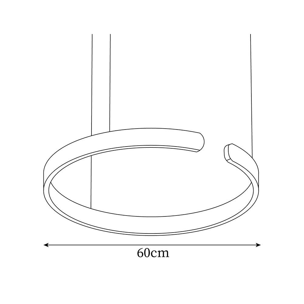 Ringe lámpara colgante