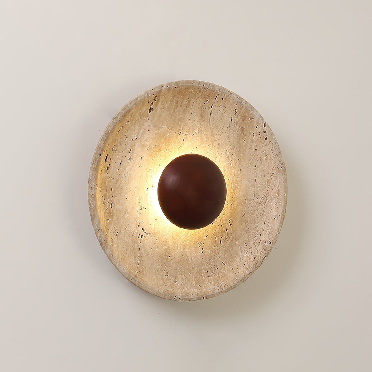 Ritta Lámpara de Pared Sun de Travertino