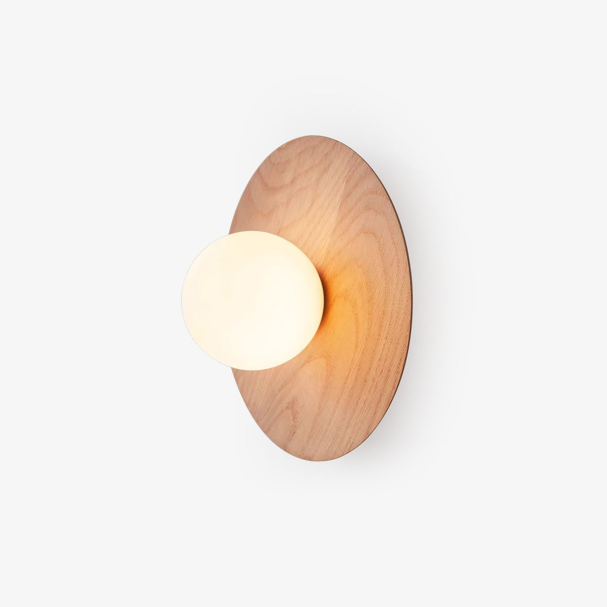 Eloza aplique de pared moderno minimalista de madera y vidrio
