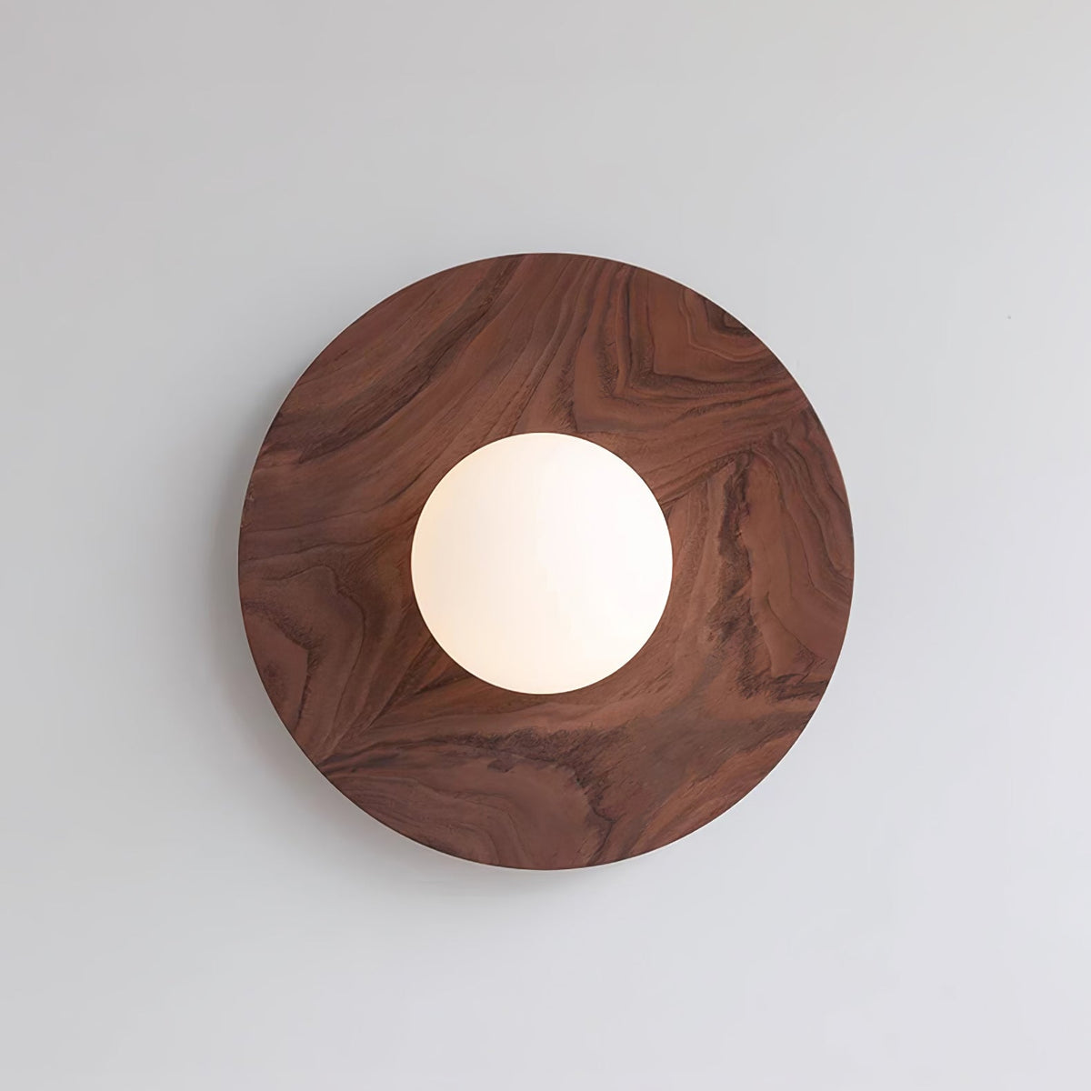 Eloza aplique de pared moderno minimalista de madera y vidrio