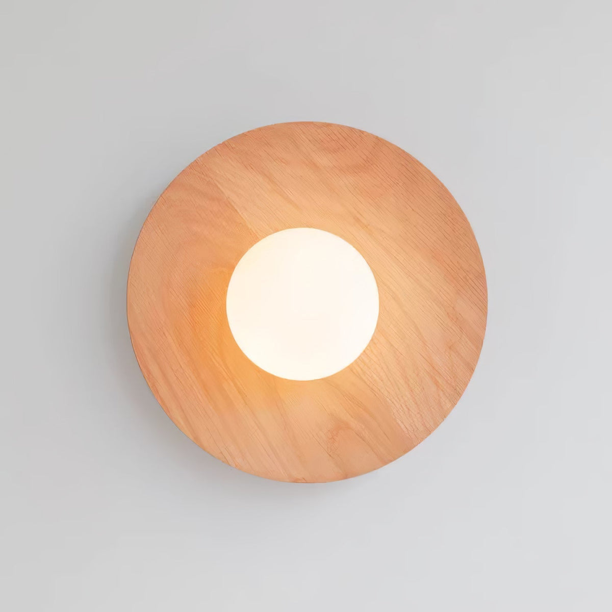 Eloza aplique de pared moderno minimalista de madera y vidrio