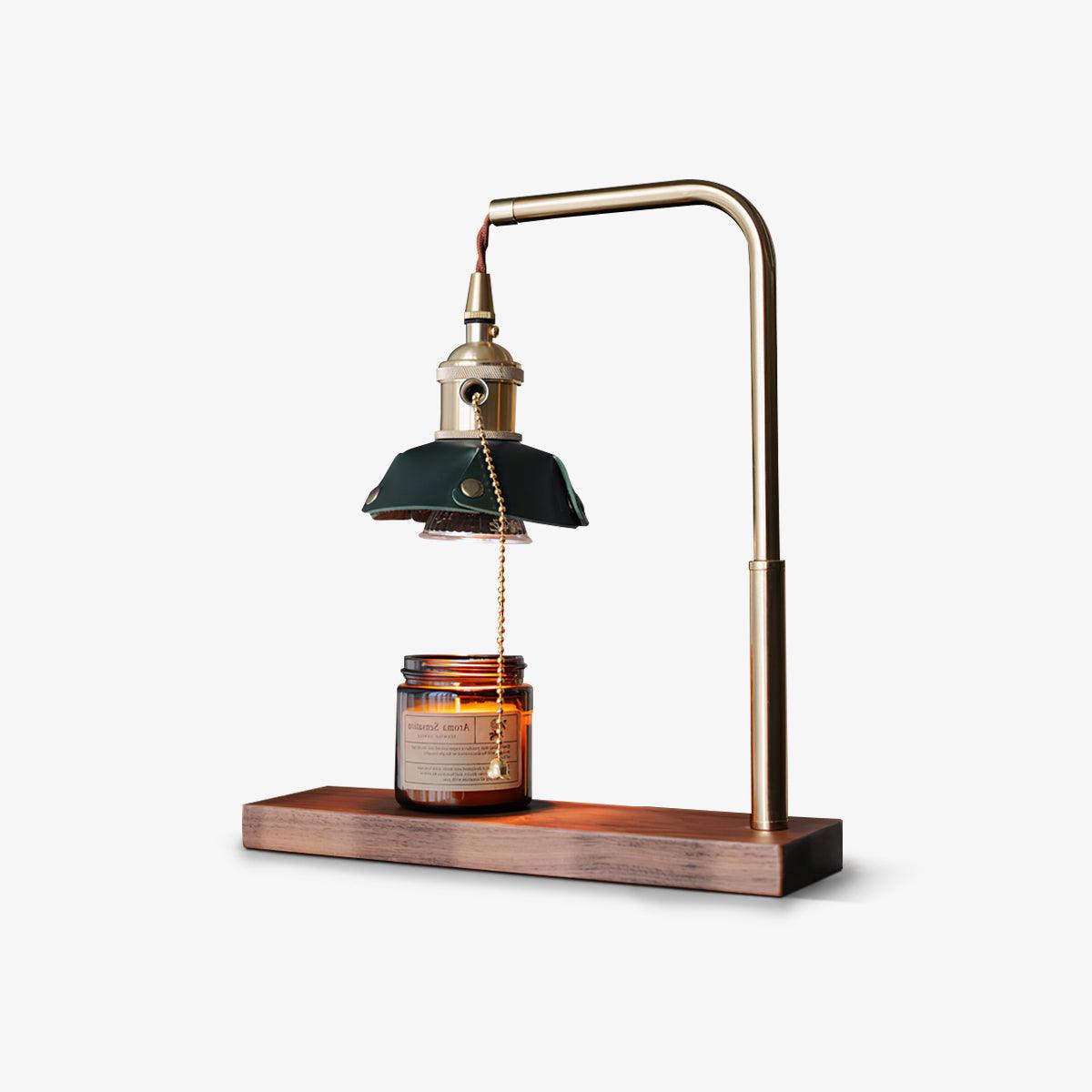 Clark lámpara de mesa moderna de madera