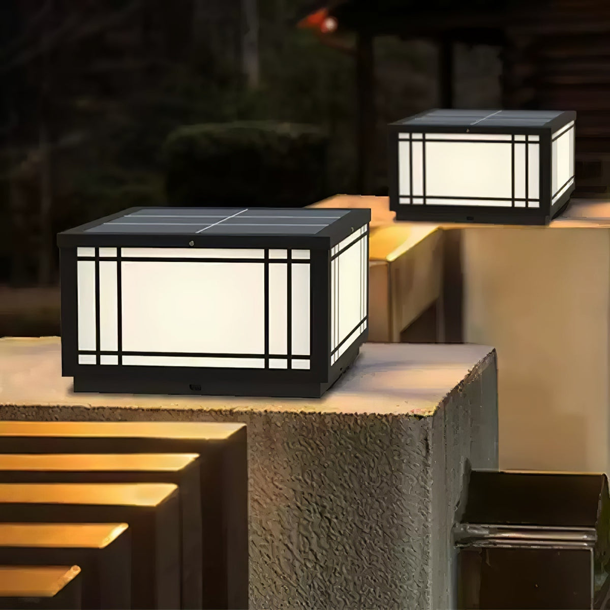 Harrison Lámpara exterior de estilo clásico Premium Solar Cube