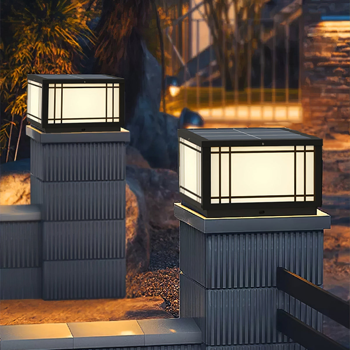 Harrison Lámpara exterior de estilo clásico Premium Solar Cube