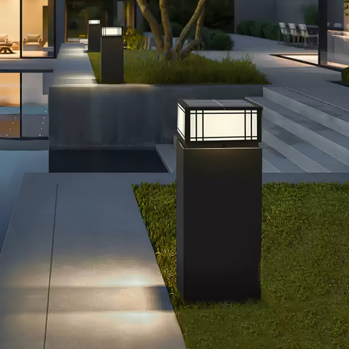 Harrison Lámpara exterior de estilo clásico Premium Solar Cube
