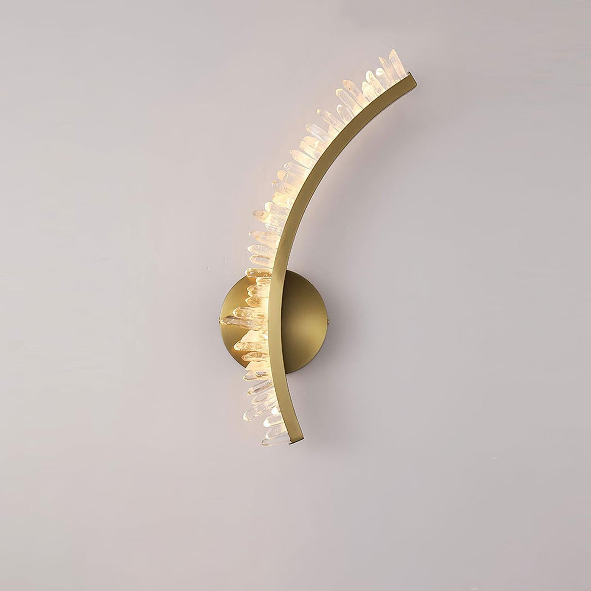 Celo aplique de pared Premium nórdico de arte en cristal