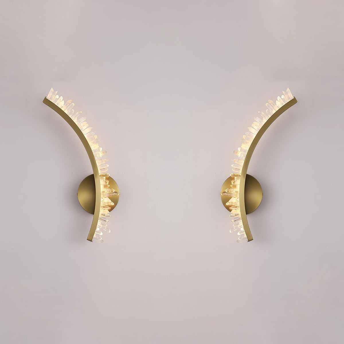 Celo aplique de pared Premium nórdico de arte en cristal