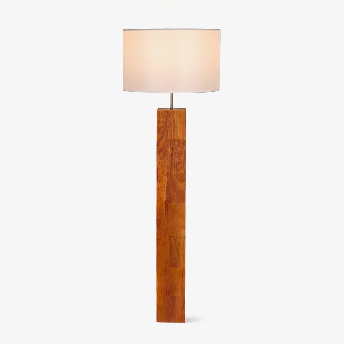 Timberline lámpara de pie de madera y tejido
