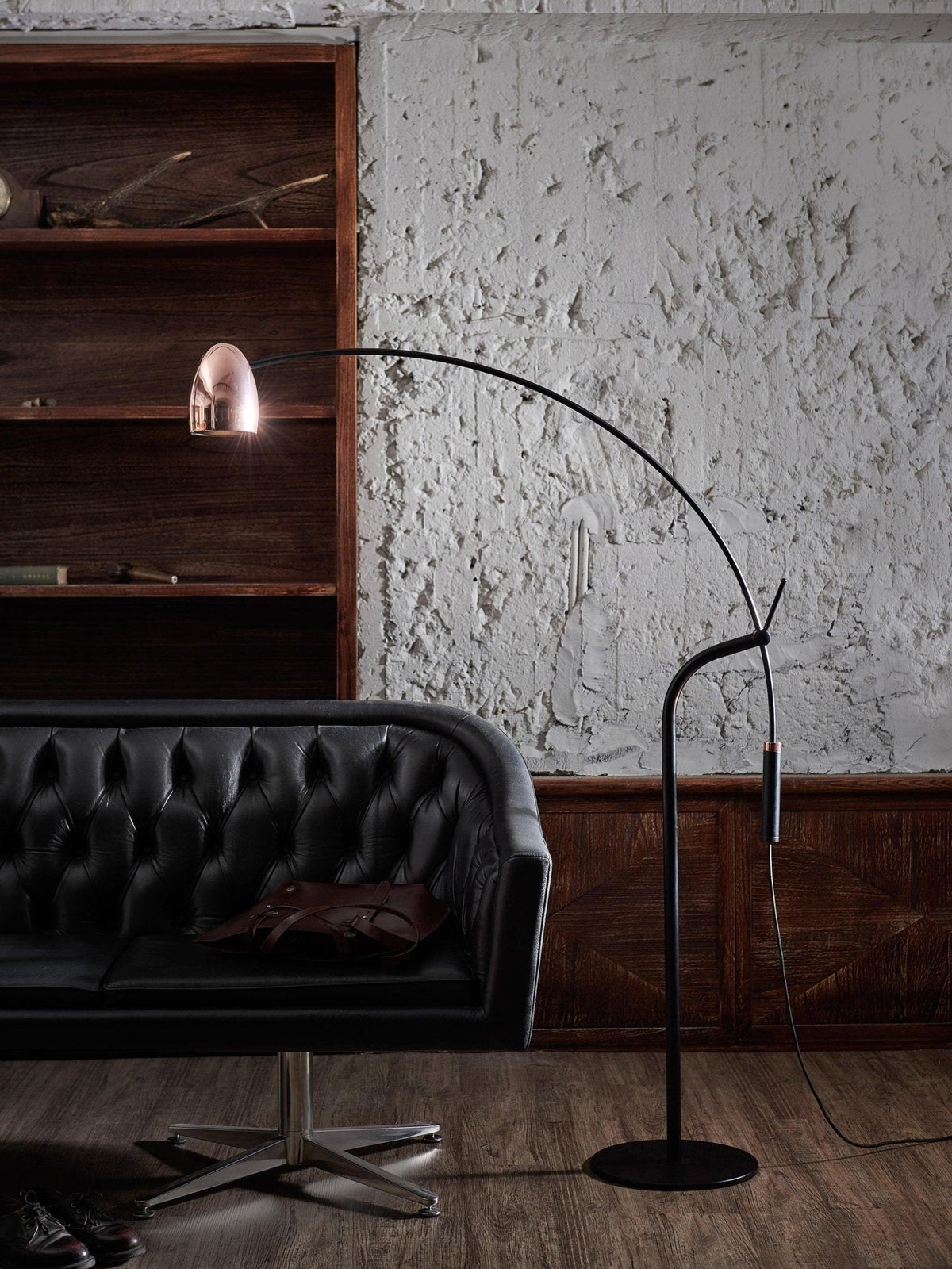 Lámpara de pie moderna Arc LED