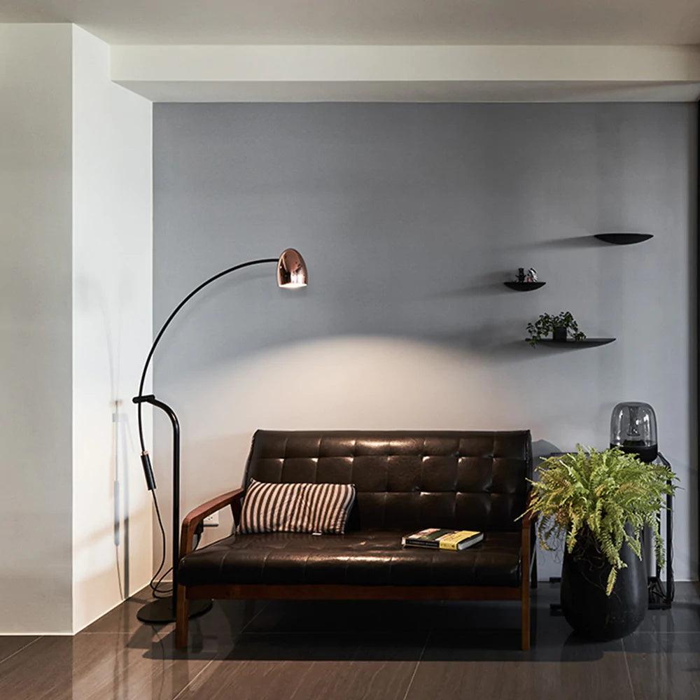 Lámpara de pie moderna Arc LED