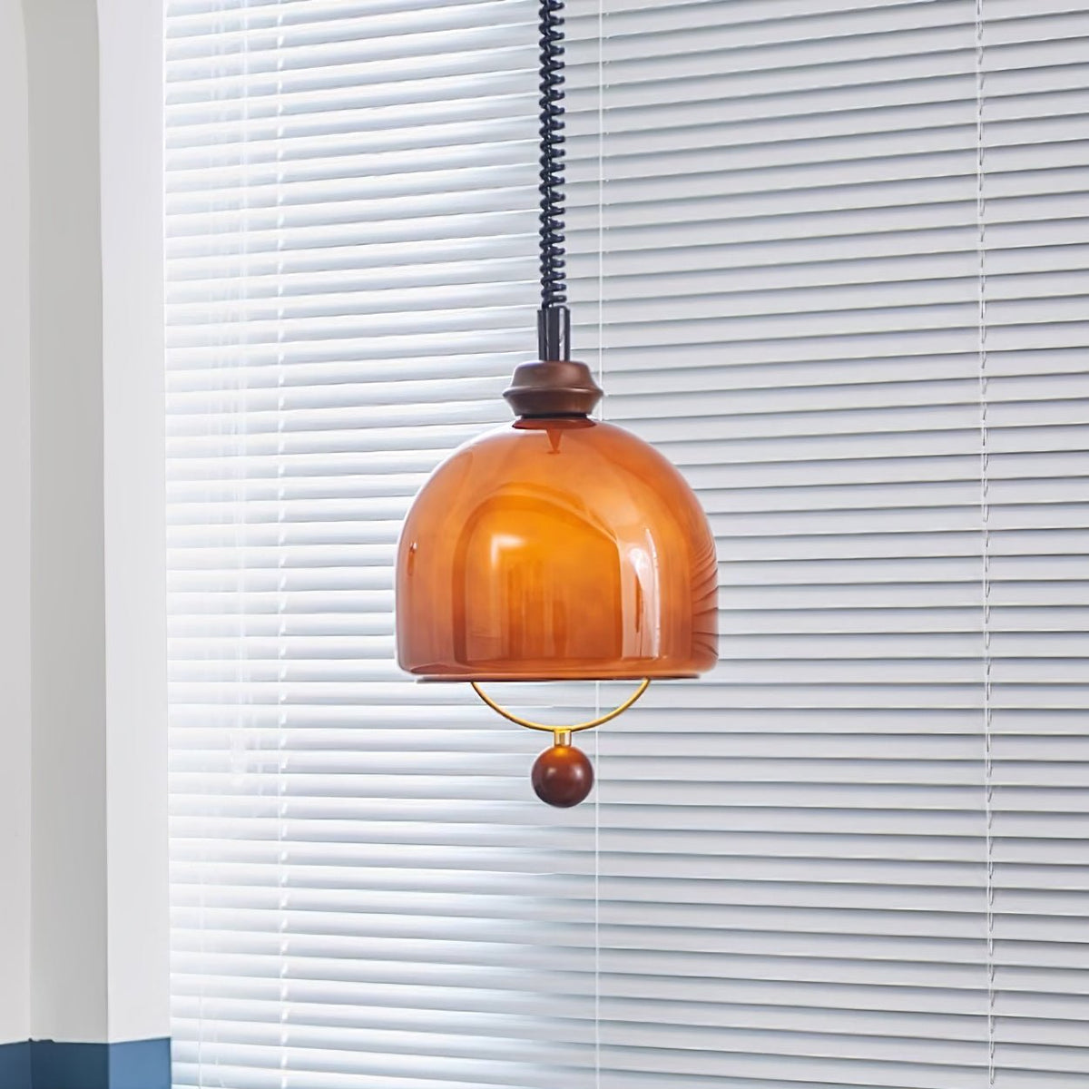 Elveise lámpara colgante minimalista de madera