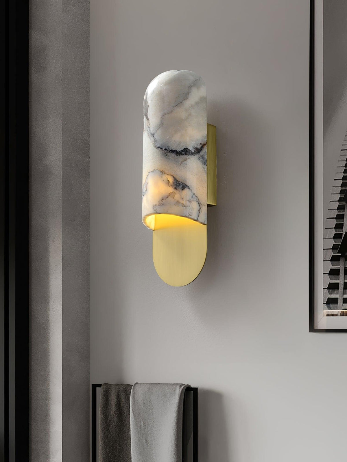 Elaisira aplique de pared con acabado elegante