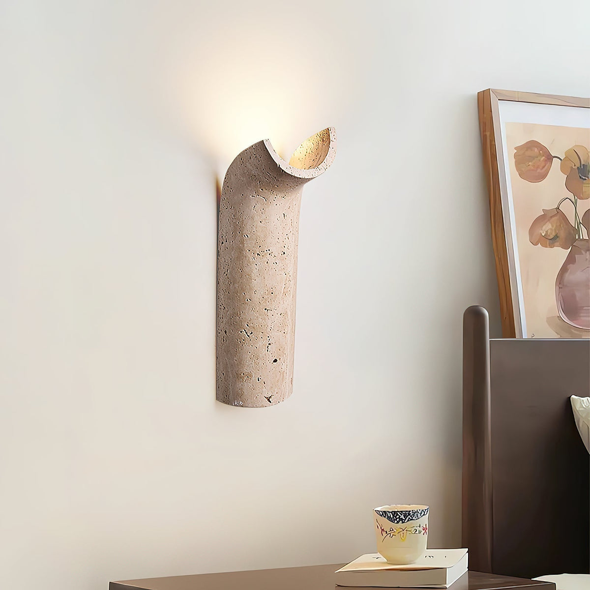 Tula aplique de pared travertino