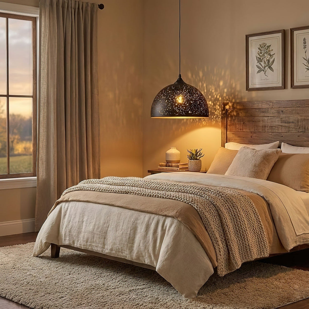 Calania lámpara colgante industrial hueca