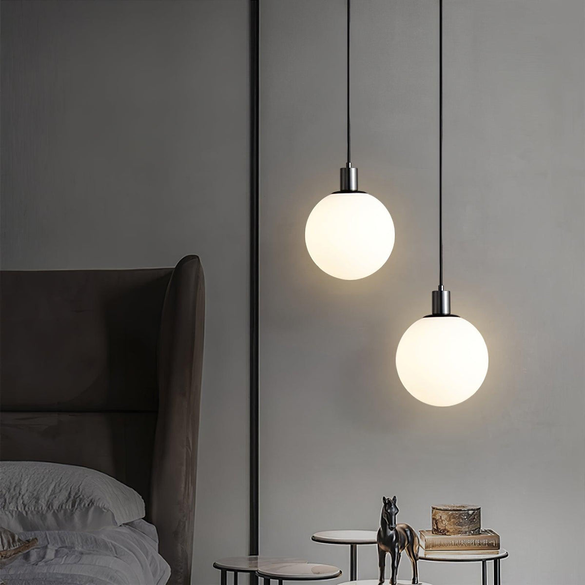 Orbita lámpara colgante minimalista de latón