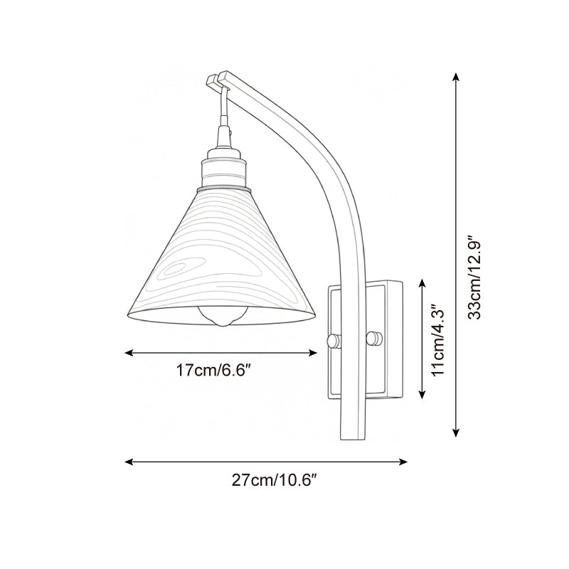 Cirisiella aplique de pared Arc