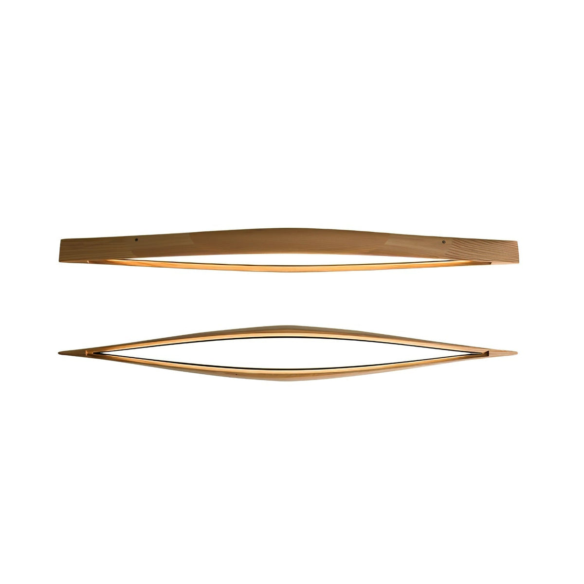 Alnoreth lámpara de techo Horizon lineal nórdica de madera