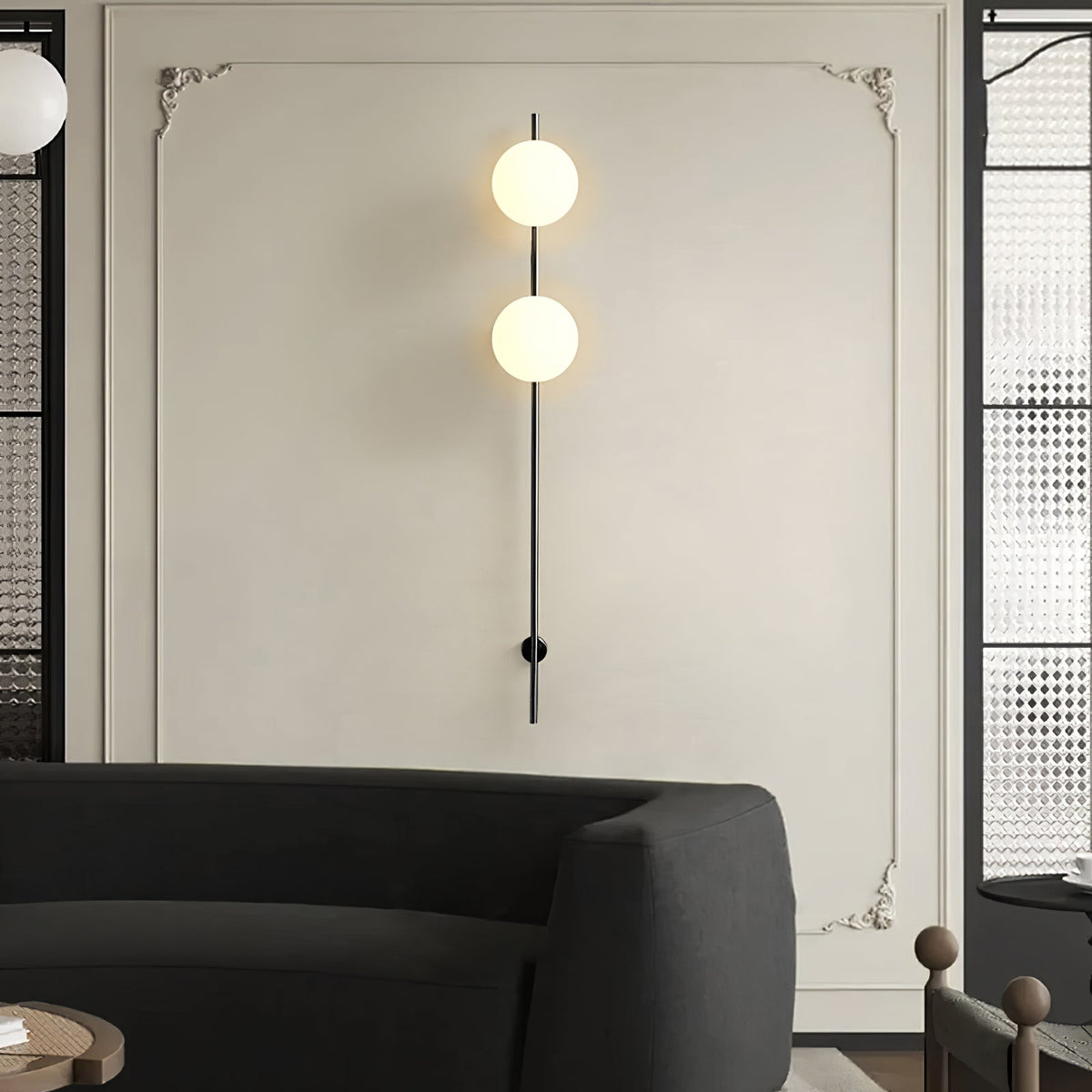 Evshaora aplique de pared moderno minimalista de vidrio