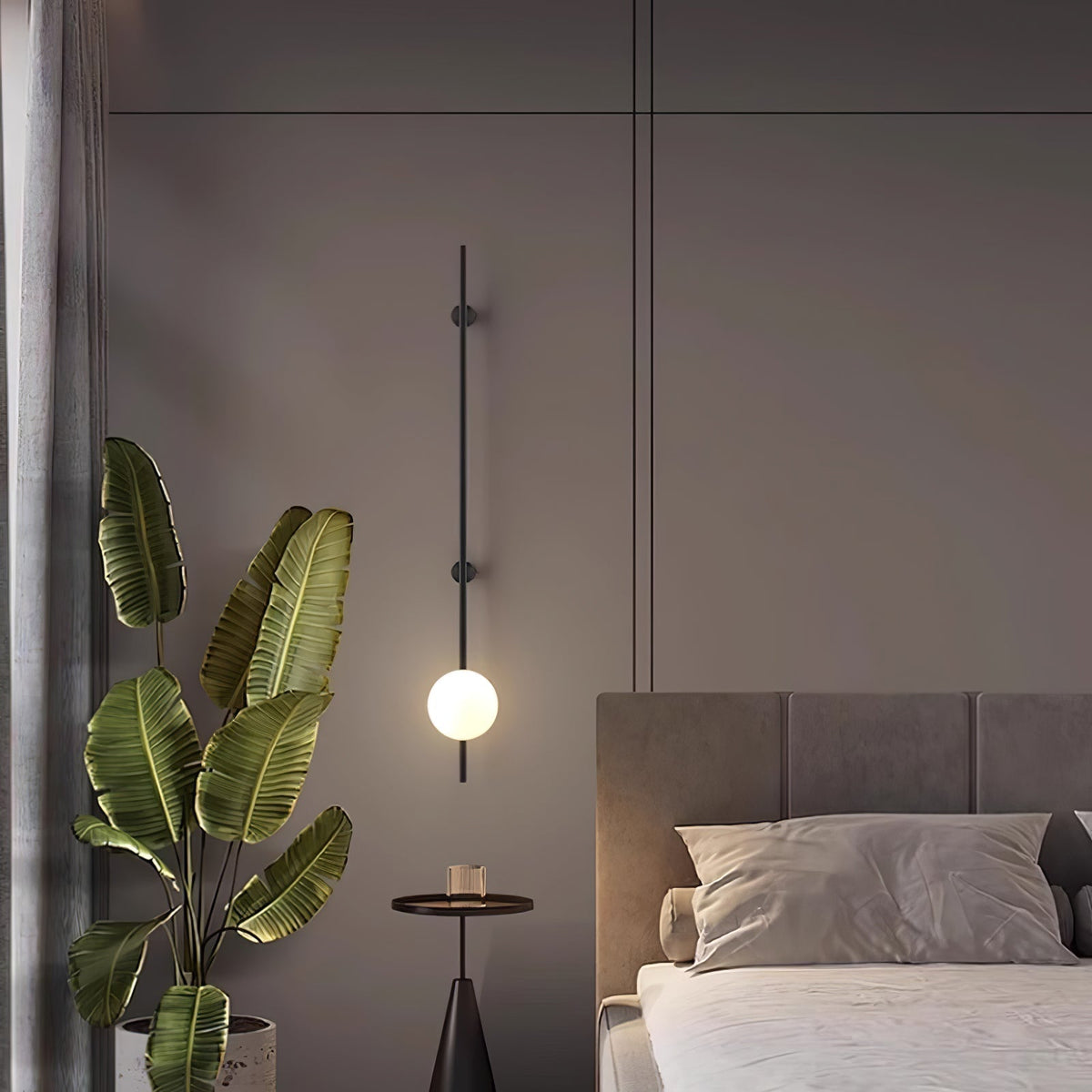Nerylor aplique de pared moderno minimalista de vidrio