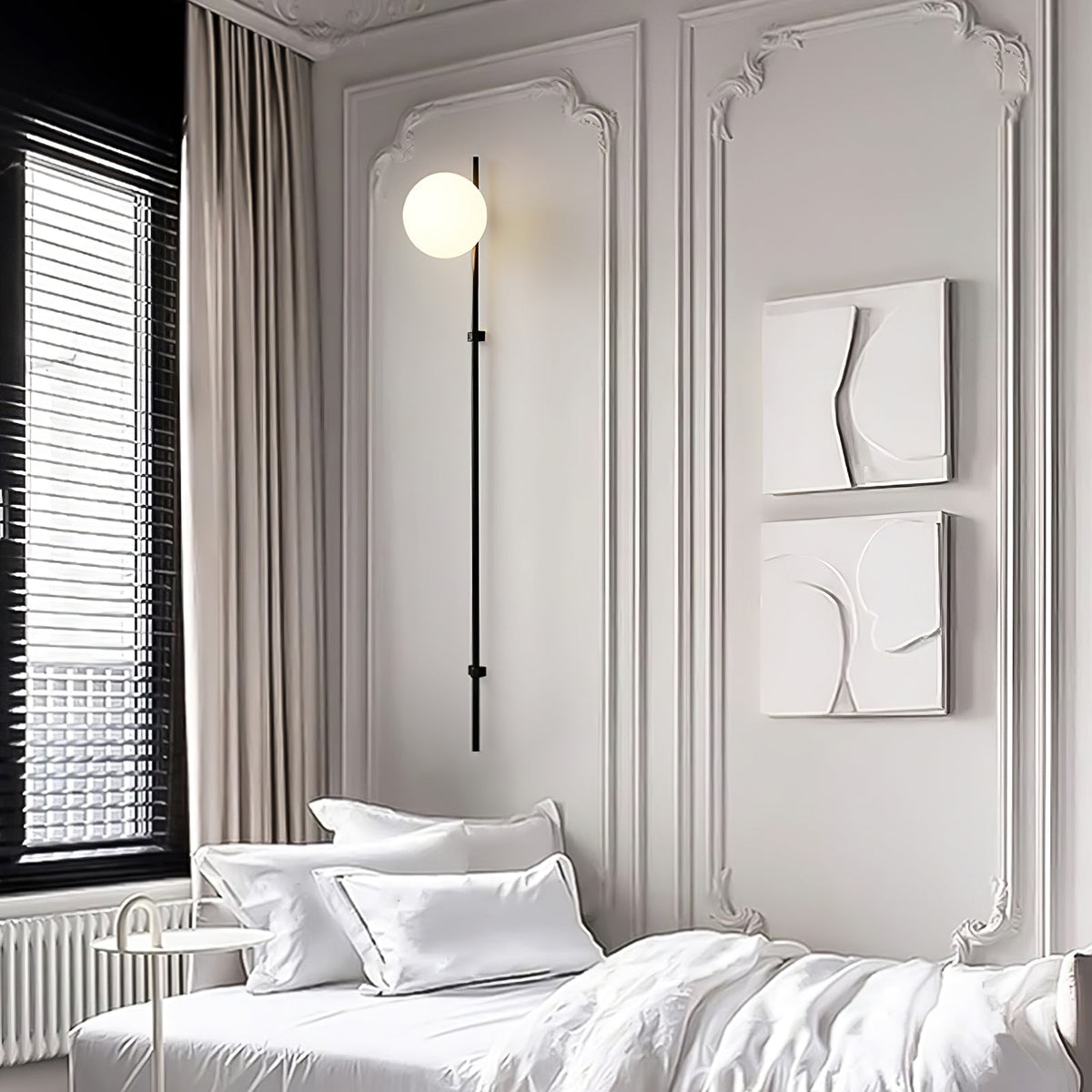 Nerylor aplique de pared moderno minimalista de vidrio