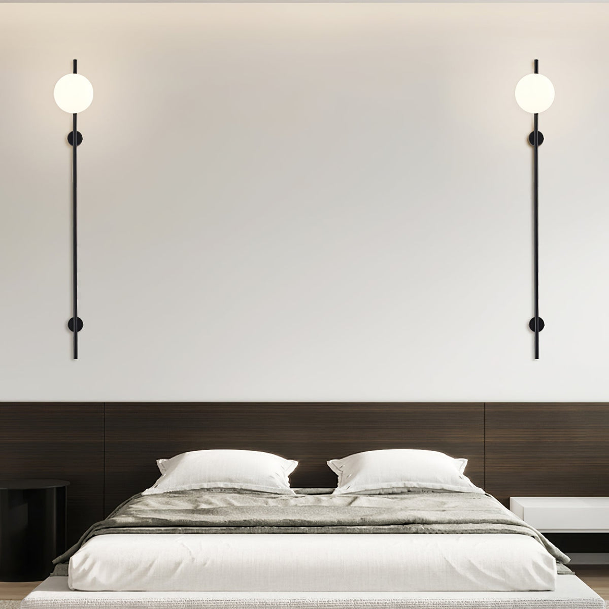 Evshaora aplique de pared moderno minimalista de vidrio
