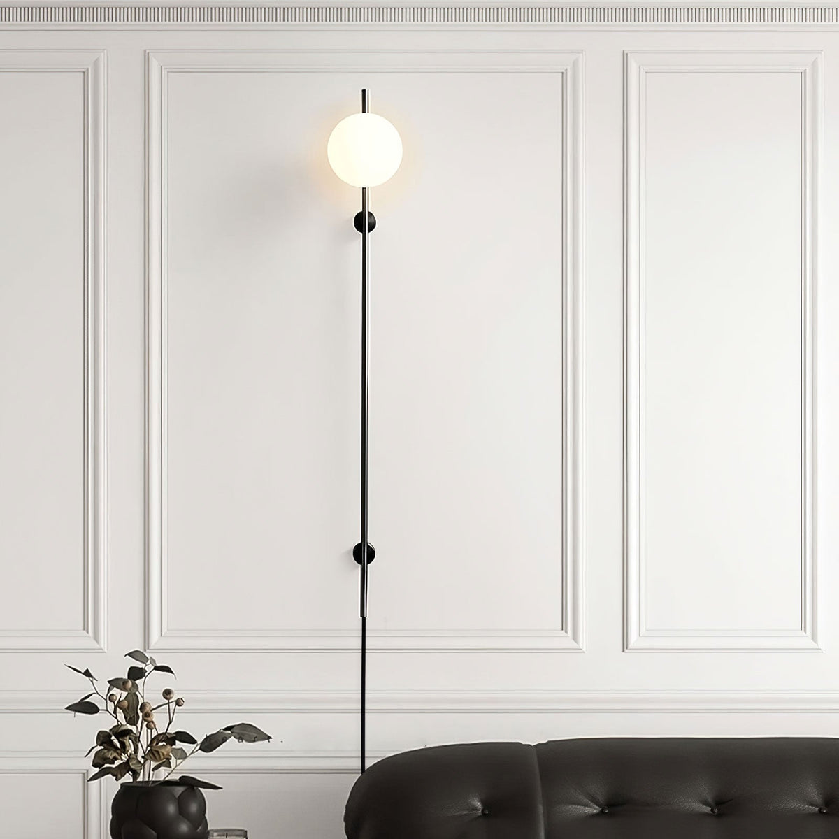 Evshaora aplique de pared moderno minimalista de vidrio