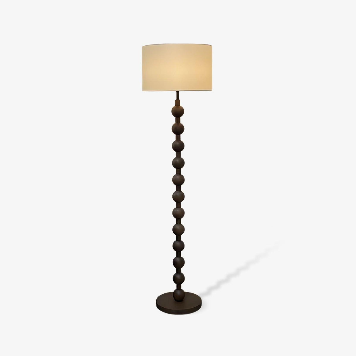 Paston lámpara de pie de madera y tejido